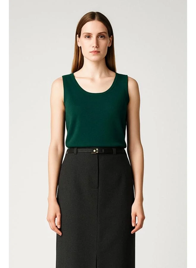 Mısırlı 1951 Green U-Neck Women's Tank Top