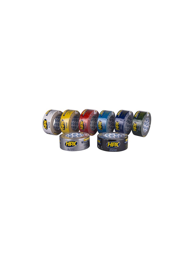 HPX - HPX MCB5010 Fabric Tape 48 mm x 10 m Black - Image 1