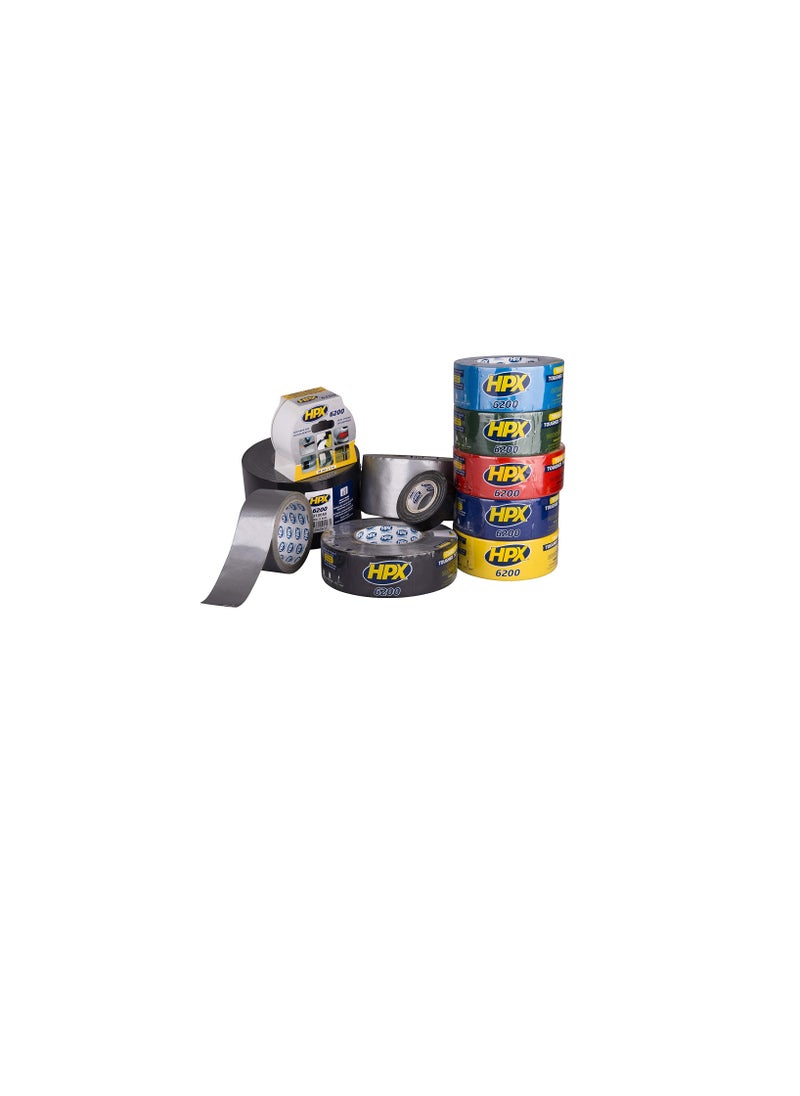HPX - HPX MCB5010 Fabric Tape 48 mm x 10 m Black - Image 1