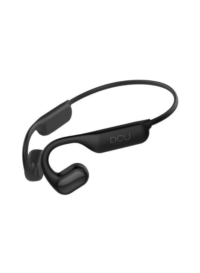 DCU TECNOLOGIC DCU Air Conduction Open-Ear Wireless Earphones with Enhanced Bass, 15H Playtime, IPX4 Sweat Resistance, Multipoint Connectivity & Touch Control – Black - Image 1