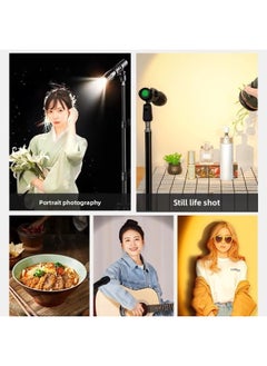 Generic Rechargeable Photography Spotlight LED Supplementary Light Jewelry Gourmet Photography Lighting Light Live Backlighting Contour Hair Light-Specifications:Handheld Spotlight-two-color Microphone Clip 2.1 M Bracket Overhead Bracket  - Image 5