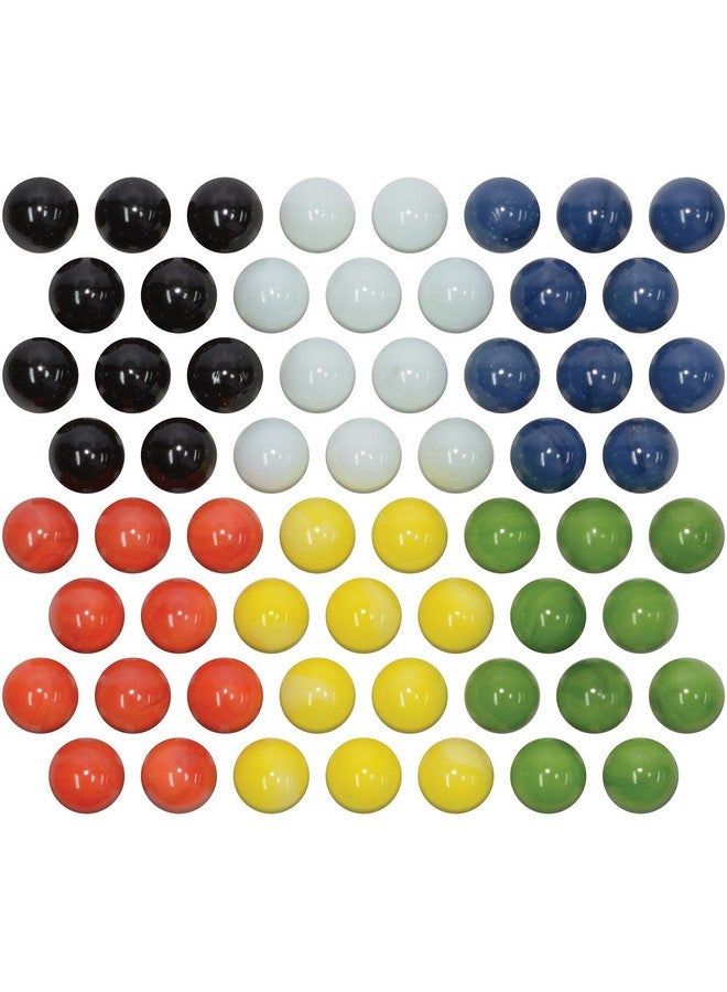 Maple Landmark Marbles for Chinese Checkers, 60 pc, 10 each of 6 colors - Made in USA. - Image 2