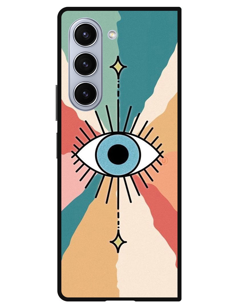 Theodor Protective Case Anti Scratch Shock Proof Bumper Cover For Samsung Galaxy Z Fold 5 Evil Eye 1 - Image 1