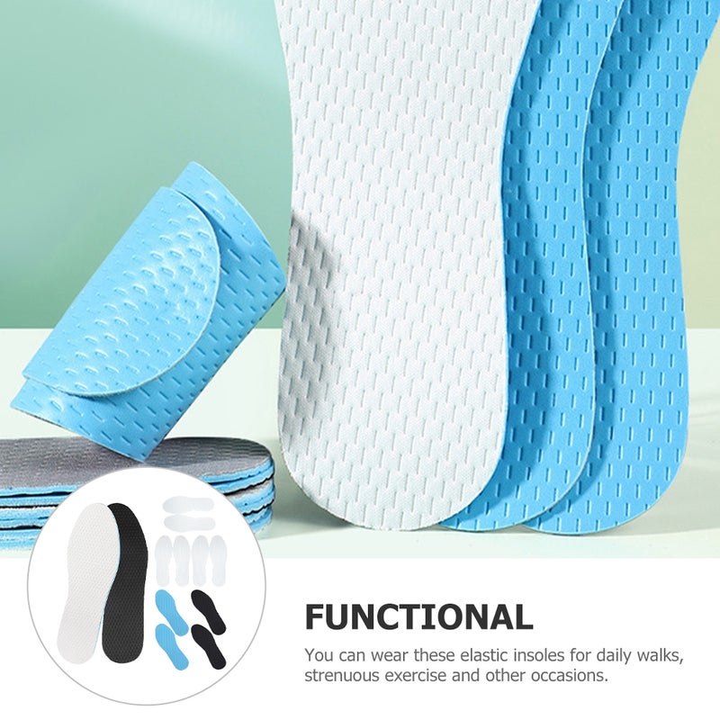 6 Pairs Shoes liners for Hiking Running Shoe Insoles for Boot Sneaker Breathable Shoe Inserts - Image 4