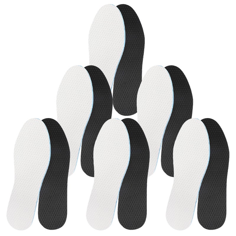 6 Pairs Shoes liners for Hiking Running Shoe Insoles for Boot Sneaker Breathable Shoe Inserts - Image 1