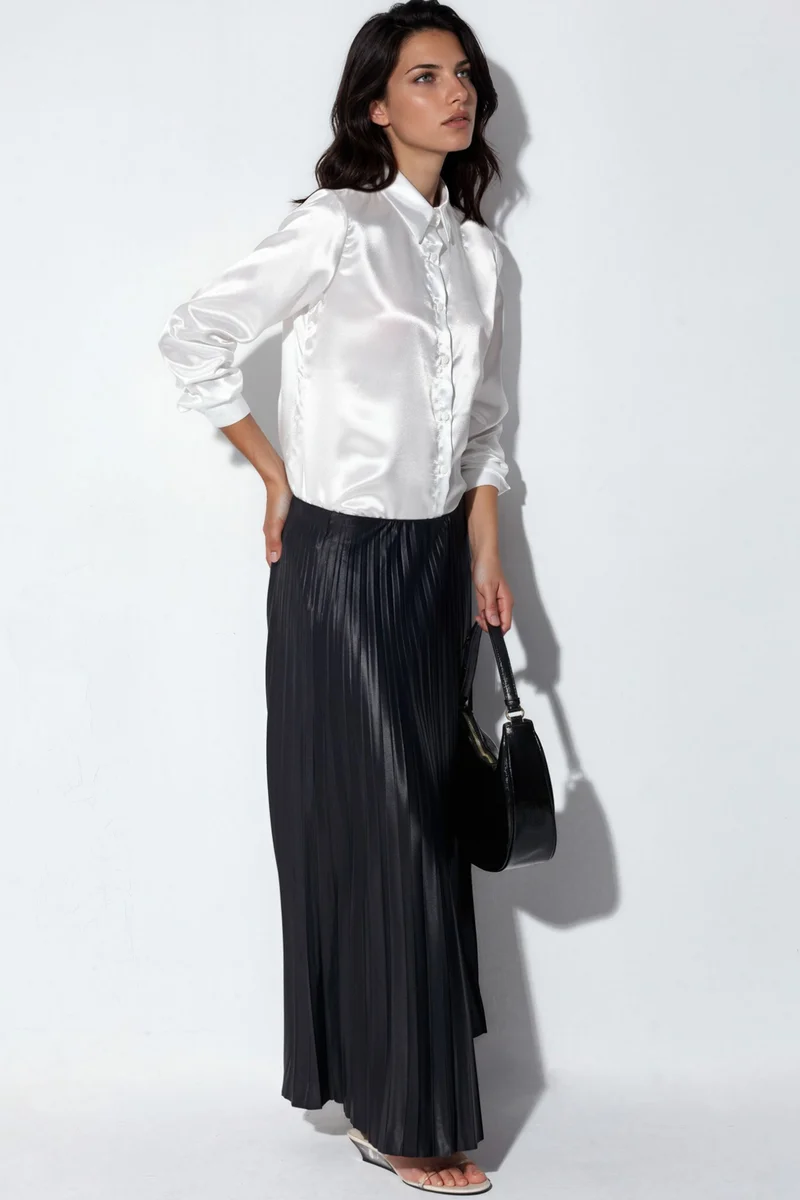 Big Dart BDART Satin Woven Button Shirt