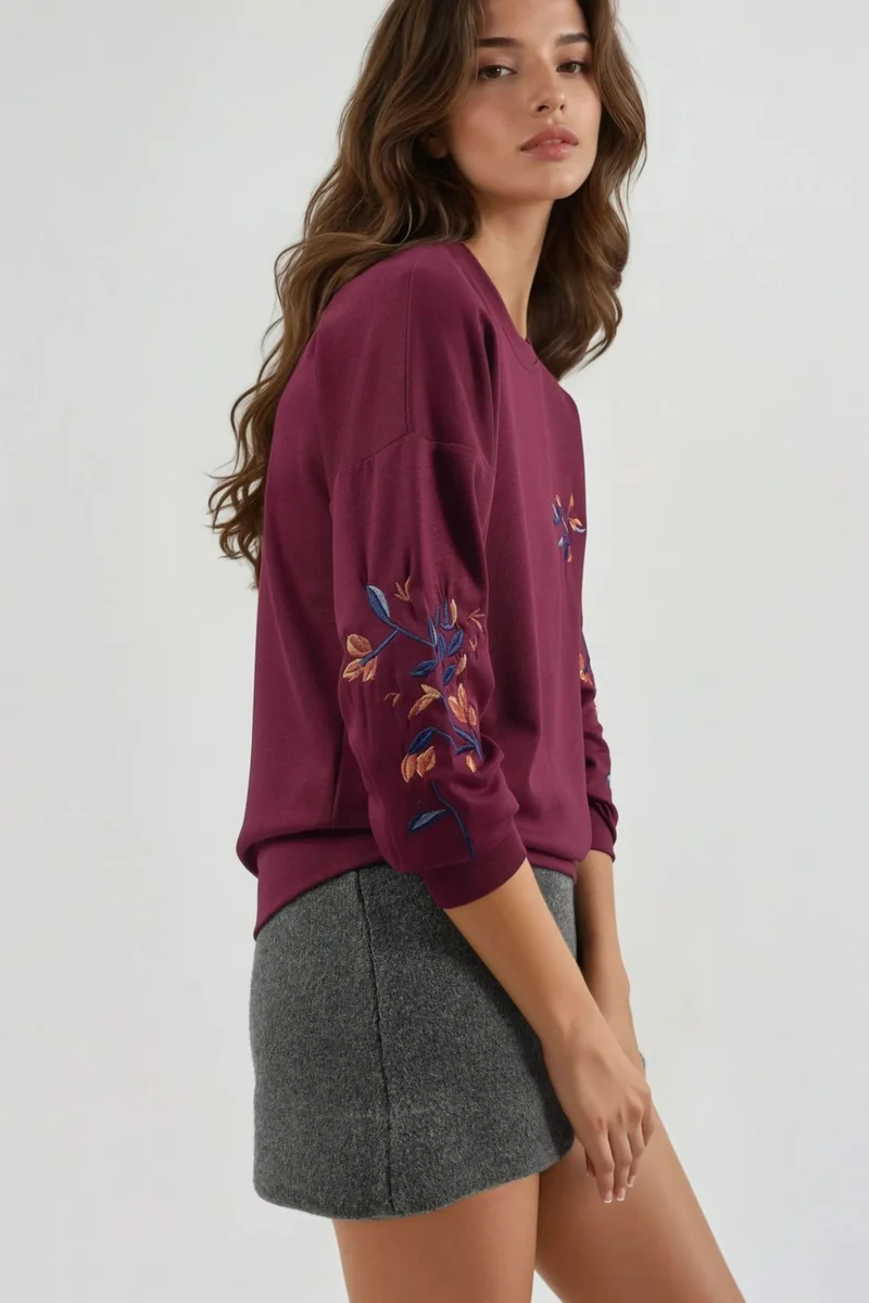 Lady Bersan BERSAN Women's Crew Neck Sweatshirt