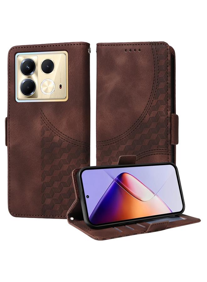 اس-توب جراب لهاتف Infinix Note 40 5G، جراب هاتف جلدي منقوش عليه نجوم معينة - Image 1