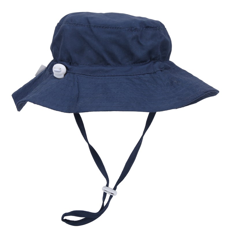 Children Bucket Hat Unisex Baby Boy Girl Outdoor Adjustable Beach Cap Bucket HatDark Green S - Image 2