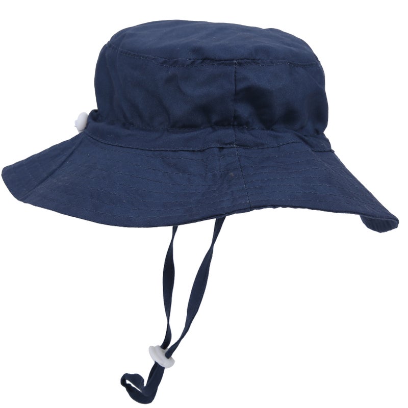 Children Bucket Hat Unisex Baby Boy Girl Outdoor Adjustable Beach Cap Bucket HatDark Green S - Image 1
