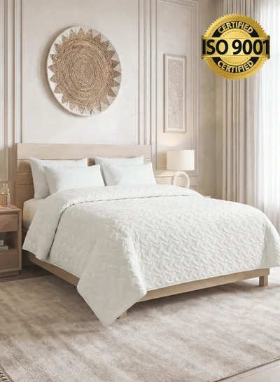 سيد المنسوجات المنزلية مفرش المضغوط مفرد ونص من مايكروفايبر، يناسب سرير بحجم 160 × 200 سم، 3 قطع، سلسلة إلميرا