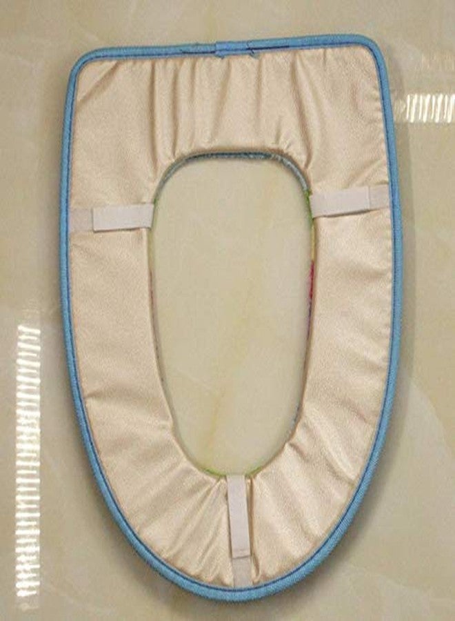 Gopendra Winter Warm Toilet Seat Cover Pads | Washable Soft Toilet Seat Cushion | Toilet Mat Pad Bathroom Warmer (Multi Color) (Polypropylene) - Image 3