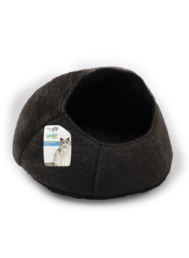 all for paws Nest Cat Bed Black