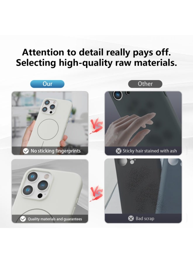 DUSALA Magnetic for iPhone 17 Pro Max Case [Compatible with MagSafe] [Soft Anti-Scratch Microfiber Lining],Premium Silicone Phone Case - Image 5