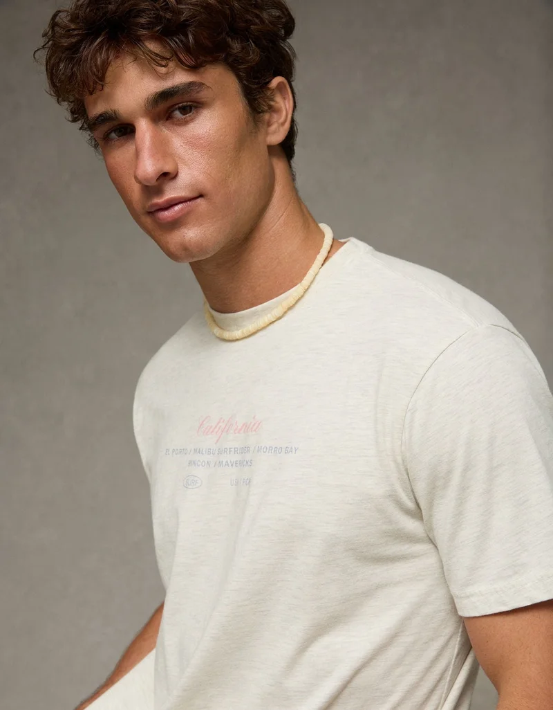 American Eagle  AE Standard Fit Destination Graphic T-Shirt  | Best Price UAE