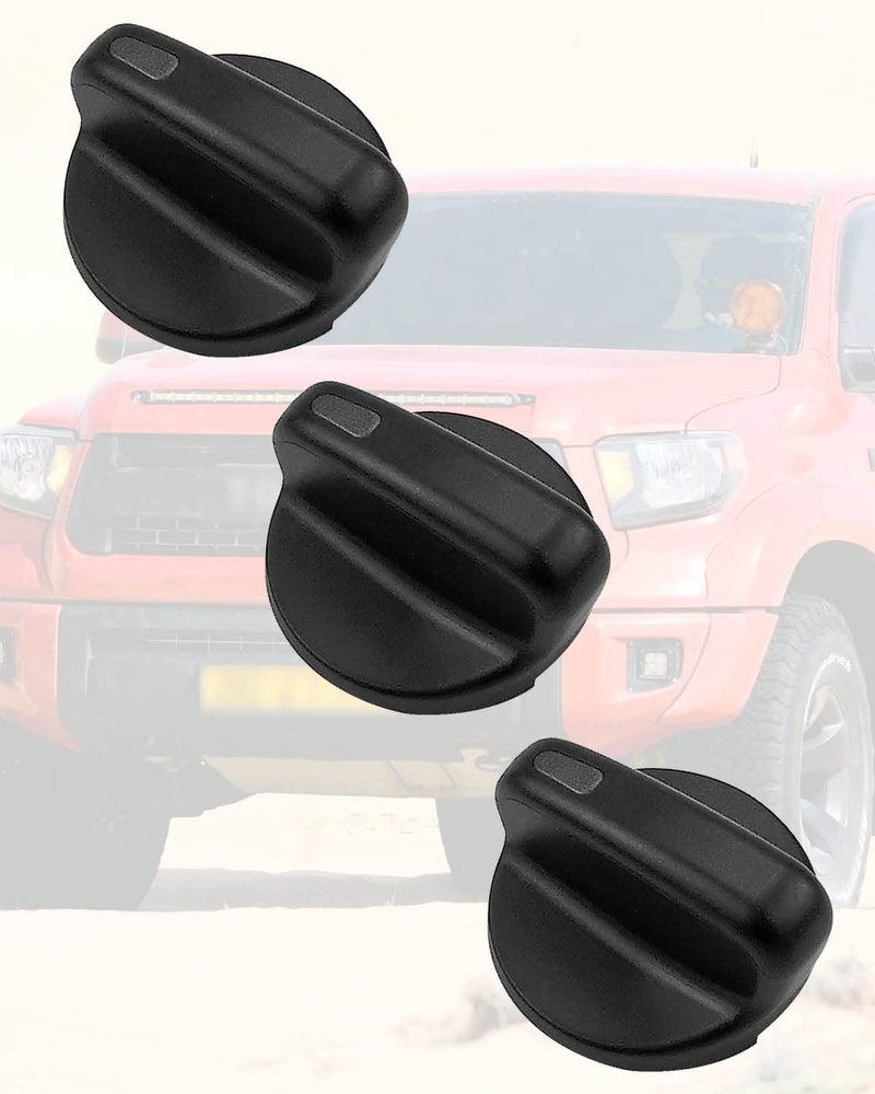 GUZIKO A/C Control Knob Fan Heater Control Konbs Replace 55905-35310 Fit for Toyota Tacoma 1995-2004, 3Pcs HVAC Fan Control Knob A/C Temperature Control Button - Image 2
