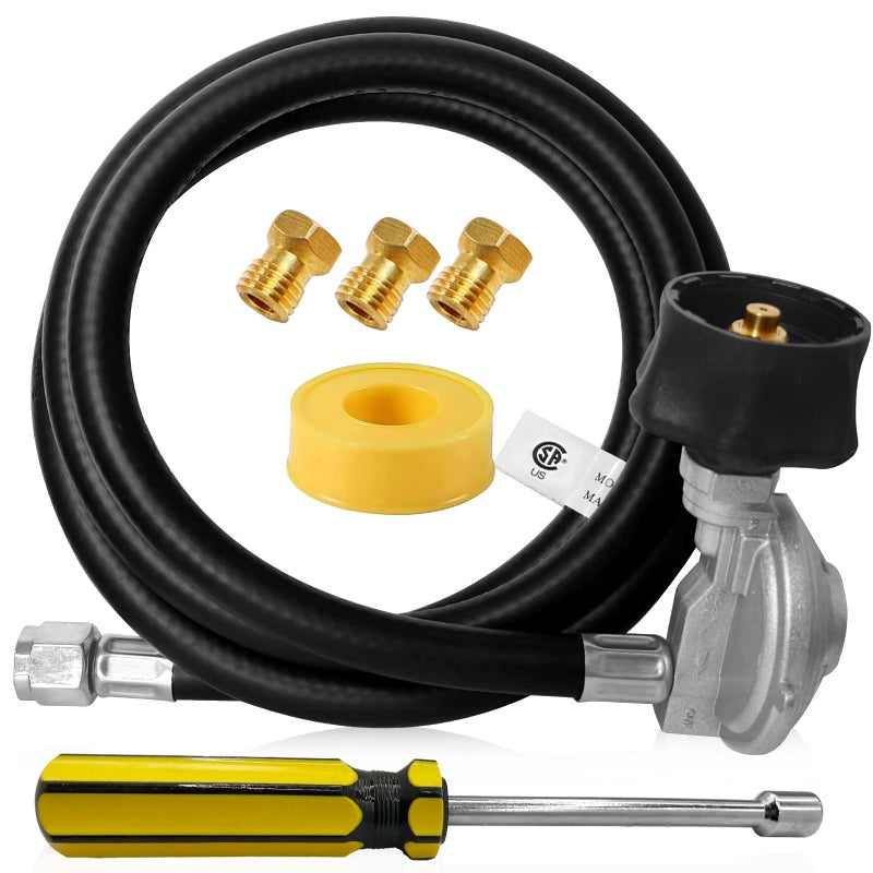Sekvira Natural Gas To Propane Conversion Kit for Weber Spirit II 310315E310210for Weber Conversion Kit with 5FT Propane Regulator Hose and Natural Gas Conversion kit Gas To Propane Conversion - Image 2