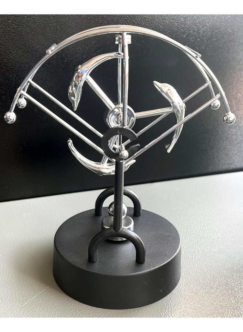 VITION Electronic Perpetual Debate Motion Desk Decoration Physics Science Executive Toy, Swing Pendulum (Style-D) - Image 2