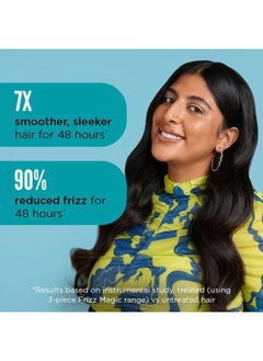 NOUGHTY 97% Natural Frizz Magic Conditioner, Anti Frizz Cleanser for Frizzy and Curly Hair to Smooth and Shine with Marula Oil and Daikon, Sulphate Free Vegan Haircare 250ml  - Image 3