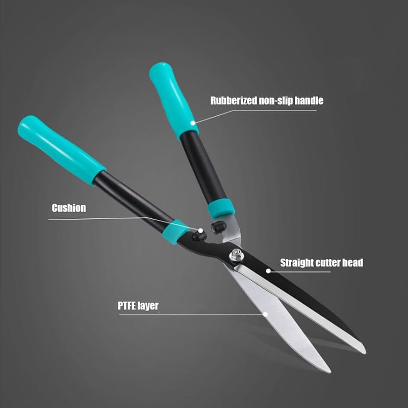 OIUQWWS Garden Hedge Shears Gardening Tools, Trimming Shaping Borders Decorative Shrubs Bushes Hedge Clippers Shears 24 Inch Carbon Steel Bush Cutter - Image 5