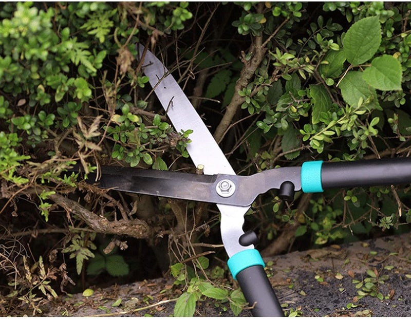 OIUQWWS Garden Hedge Shears Gardening Tools, Trimming Shaping Borders Decorative Shrubs Bushes Hedge Clippers Shears 24 Inch Carbon Steel Bush Cutter - Image 3