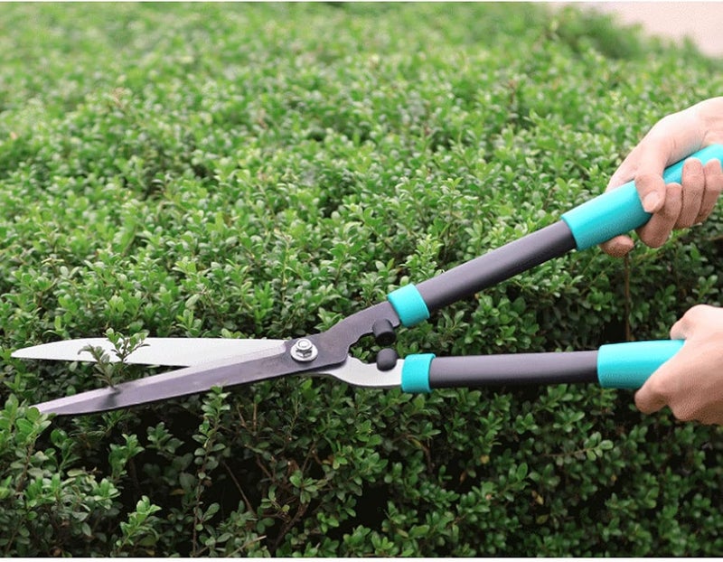 OIUQWWS Garden Hedge Shears Gardening Tools, Trimming Shaping Borders Decorative Shrubs Bushes Hedge Clippers Shears 24 Inch Carbon Steel Bush Cutter - Image 4
