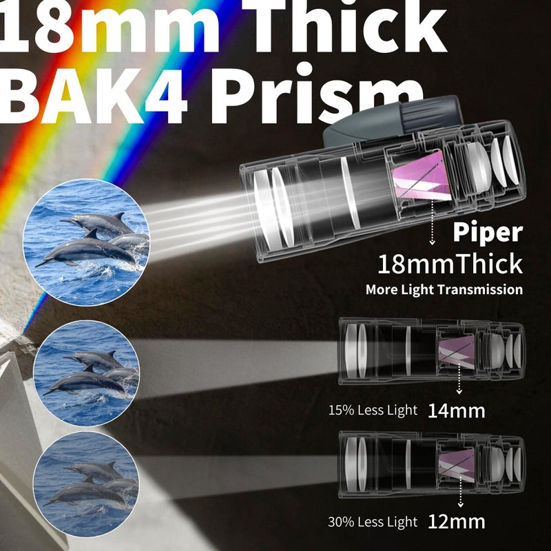 Gosky 12x55 HD Monocular Telescope with BAK4 Prism & FMC Lens, Lightweight with Smartphone Adapter - For Bird Watching, Hunting, Hiking, Traveling - Image 3