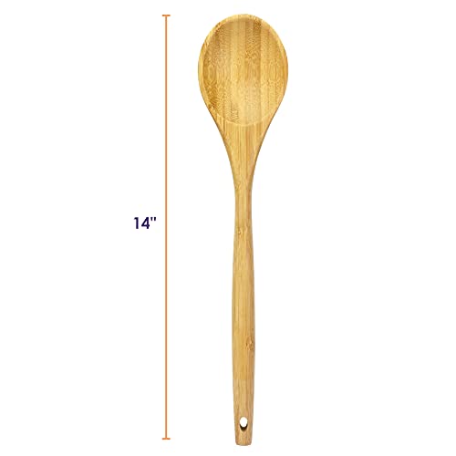 Totally Bamboo Mixing Spoon Bamboo Cooking Utensil - Image 5