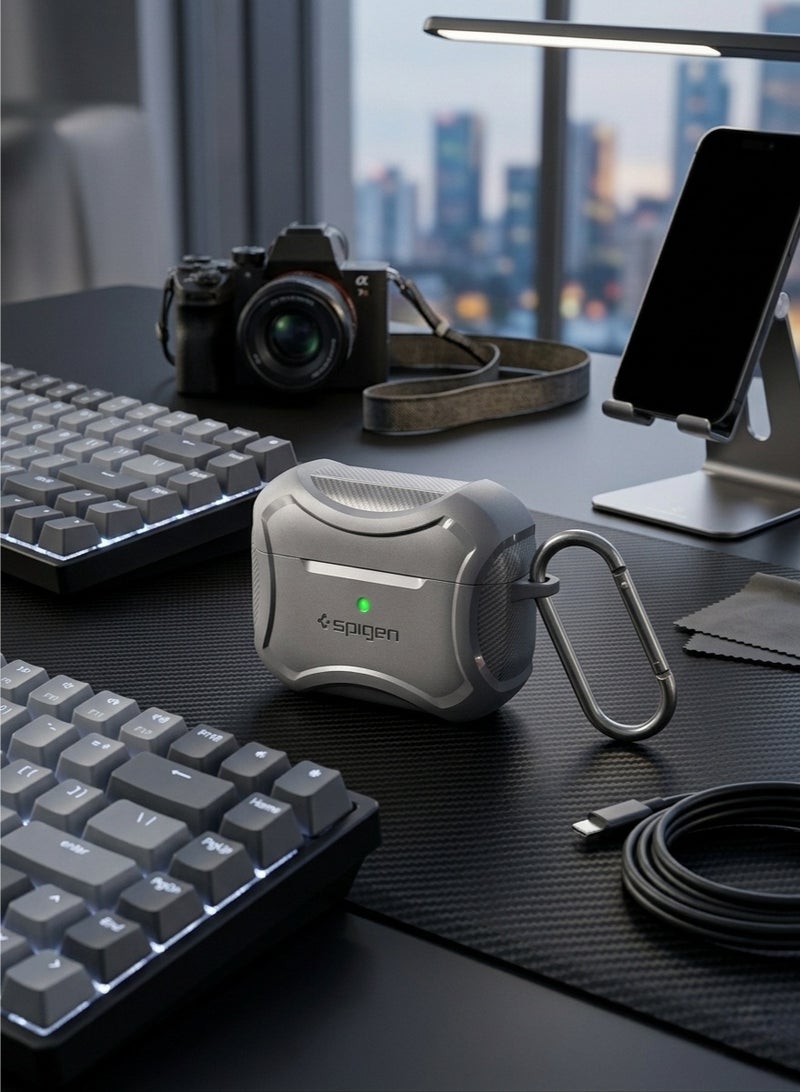 SPIGEN SGP Heavy Duty Spigen AirPods 1/2 Case – Shockproof Cover with Zinc Alloy Clip - Image 2