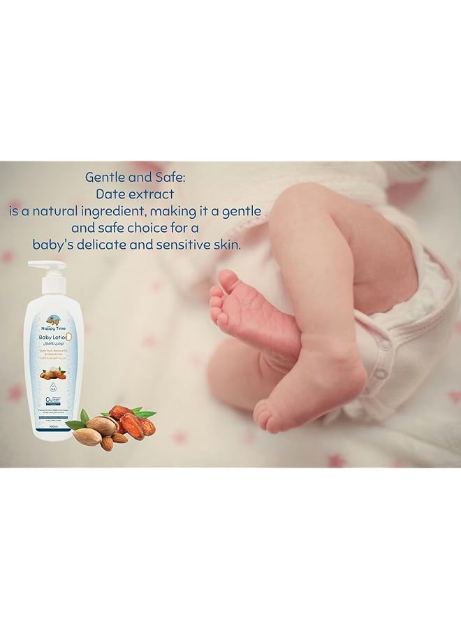 Nappy time Baby Lotion Dates Almond And Shea Butter 400Ml - Image 3