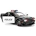 LOVEPOSELY Police Car Model for Collectible 124 Dodge Challenger SRT Hellcat Toy Diecast Vehicle Toy with Lights and SoundsPull Back Decoration Model Car Toy for Adults Kids Birthday Gifts - Image 2