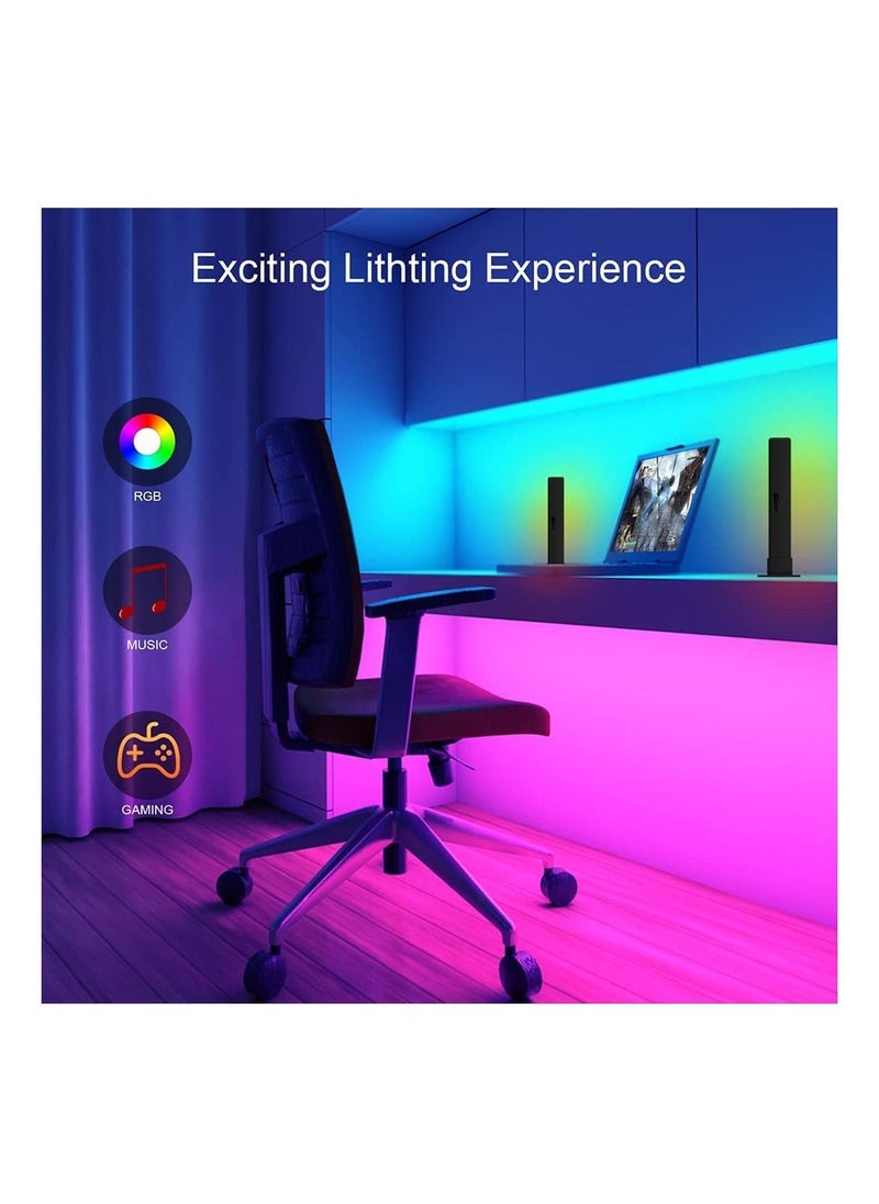 شوبي أشرطة إضاءة LED ذكية مع تطبيق بلوتوث ومزامنة الموسيقى وجهاز تحكم عن بعد ، وأضواء تدفق ذكية RGB مع أوضاع مشهد مختلفة وأنماط موسيقى لأضواء الألعاب ، والإضاءة الخلفية للتلفاز ، وحفل الترفيه  - Image 4