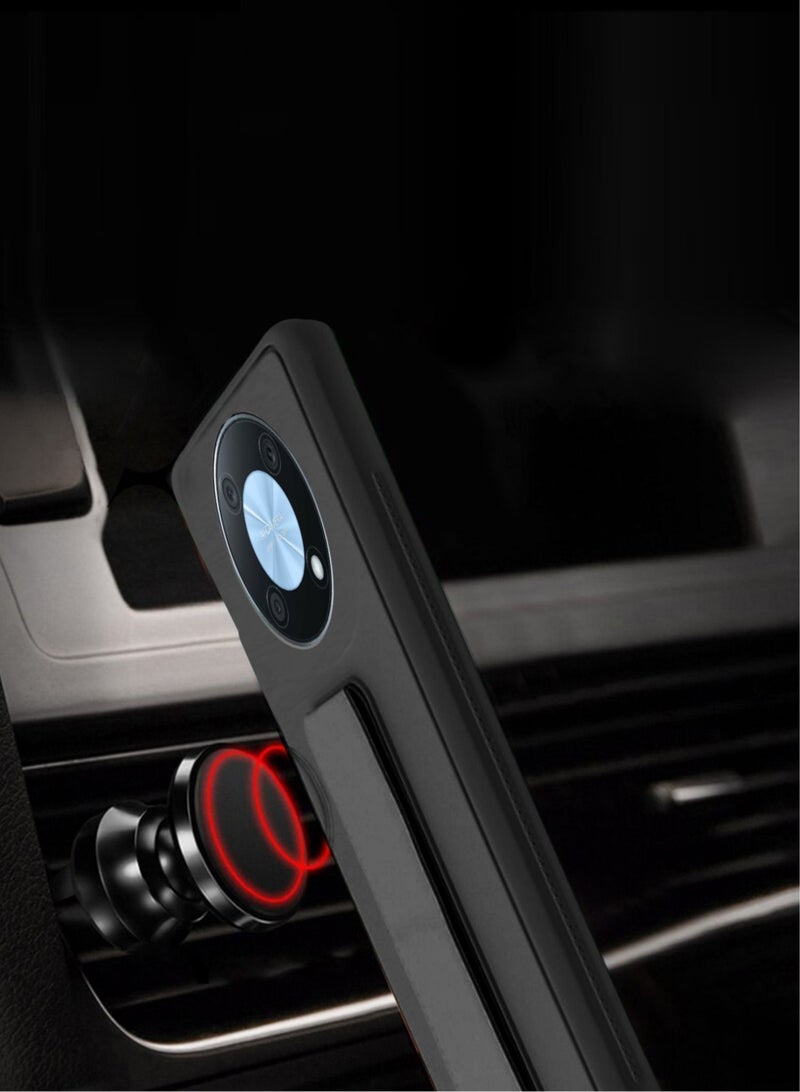 Wtech Hand Grip Magnetic Case Cover For Huawei Nova Y90 Black - Image 3