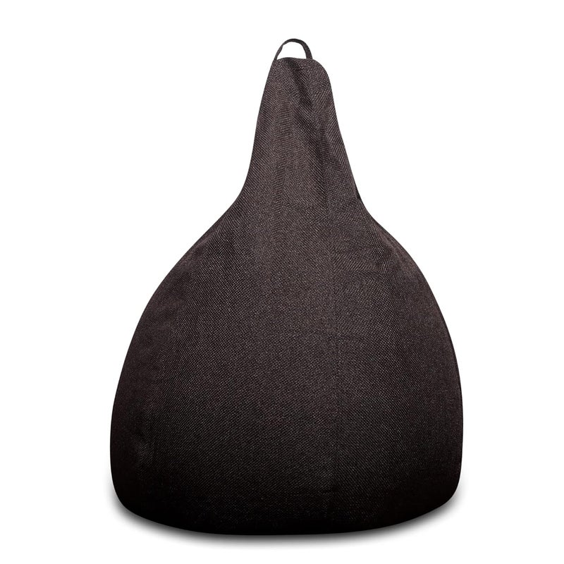 Generic Alfanso ORGANIX Collection Classic Bean Bag Jumbo SAC Size Chocolate Brown Color in Organic Jute Fabric Cover Only - Image 3