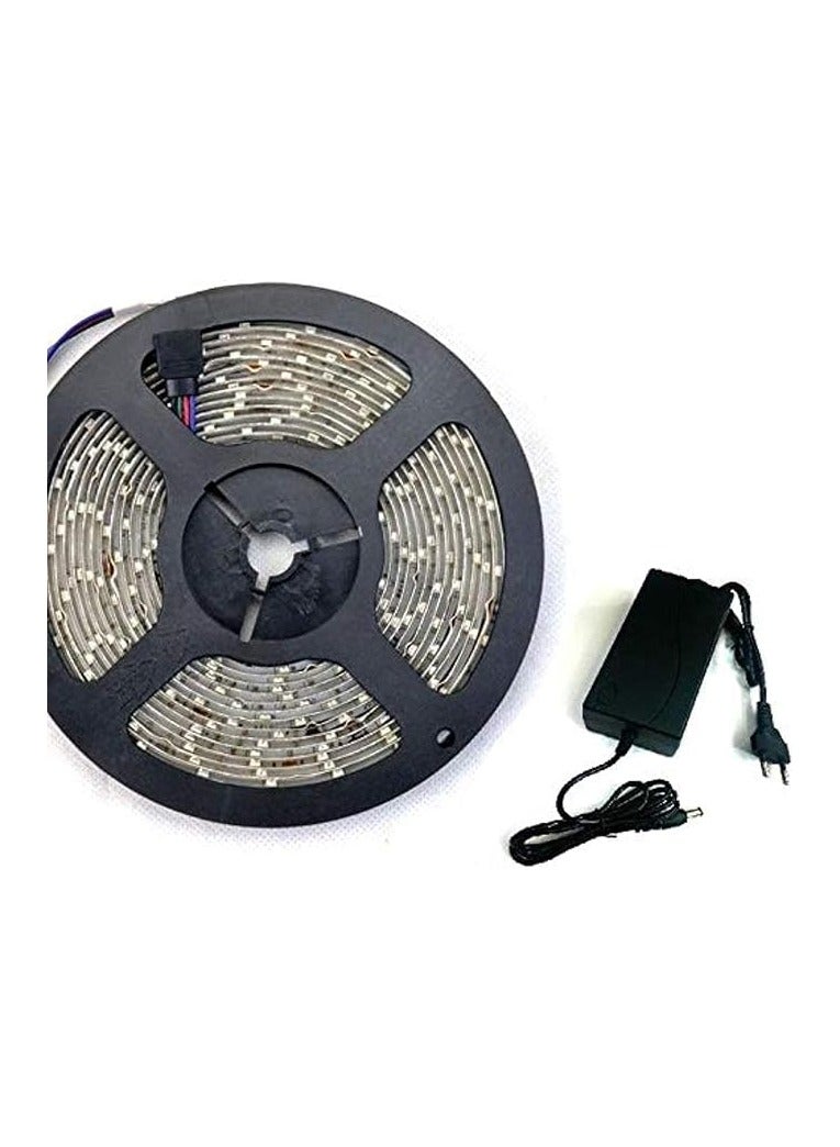 شريط اضاءة LED رقمي، 5050، 12 فولت تيار مستمر - ابيض، 5 متر 30 مصباح LED/متر