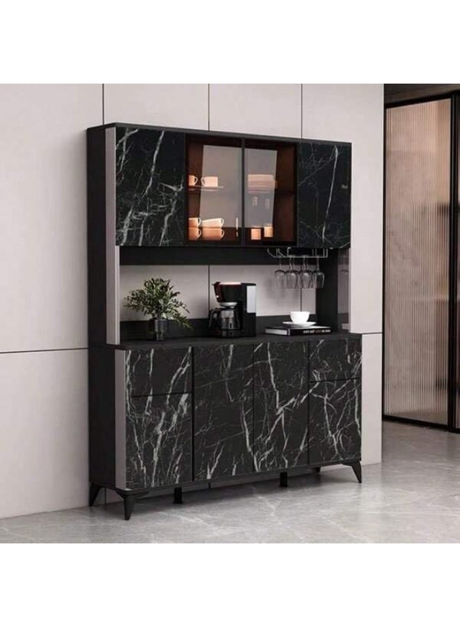 Black Marble Self-Adhesive Wallpaper Roll – Oil-Proof & Waterproof PVC Sticker for Kitchen, Cabinets, and Walls – 60CM x 5M - Image 5