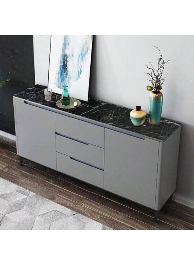 Black Marble Self-Adhesive Wallpaper Roll – Oil-Proof & Waterproof PVC Sticker for Kitchen, Cabinets, and Walls – 60CM x 5M - Image 2