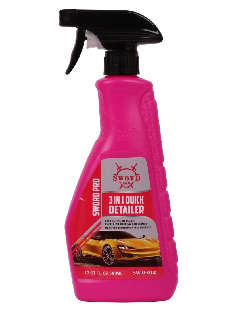 Sword Pro 3 In 1 Car Polish 500 Ml Fast Acting Detailing Primer, Premium Polishing Primer, Removes Fingerprints And Stains - Image 1