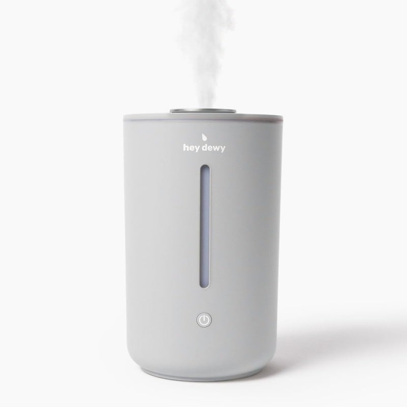 Hey Dewy Wellness Humidifier  for home office bathroom spa or bedroom with cool utrasonic mist hydration Slate