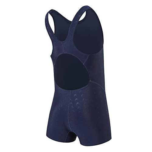 J·E Sterguard J.E Sterguard Athletic Girls' One Piece Swimsuit, Infinity Splice Thick Strap Girls Bathing Suits, Pro for Practice and Competition Navy Blue Girl Swimsuits Size 10 1880L - Image 1