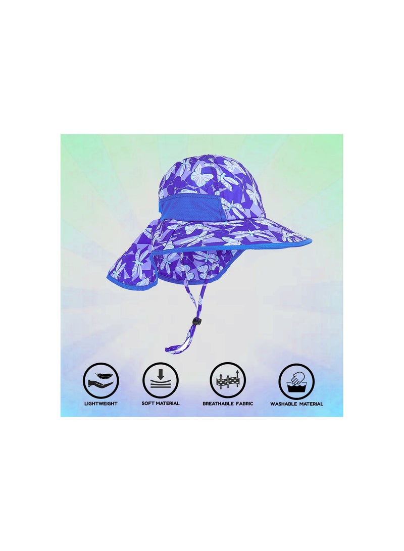 NENOUSH Bucket Hat For Boys - Kids Bucket Hat with Neck Flap Adjustable - Sun Protection Hat - Perfect for Beach - Pool - Travel - Hiking and Camping  - Image 2