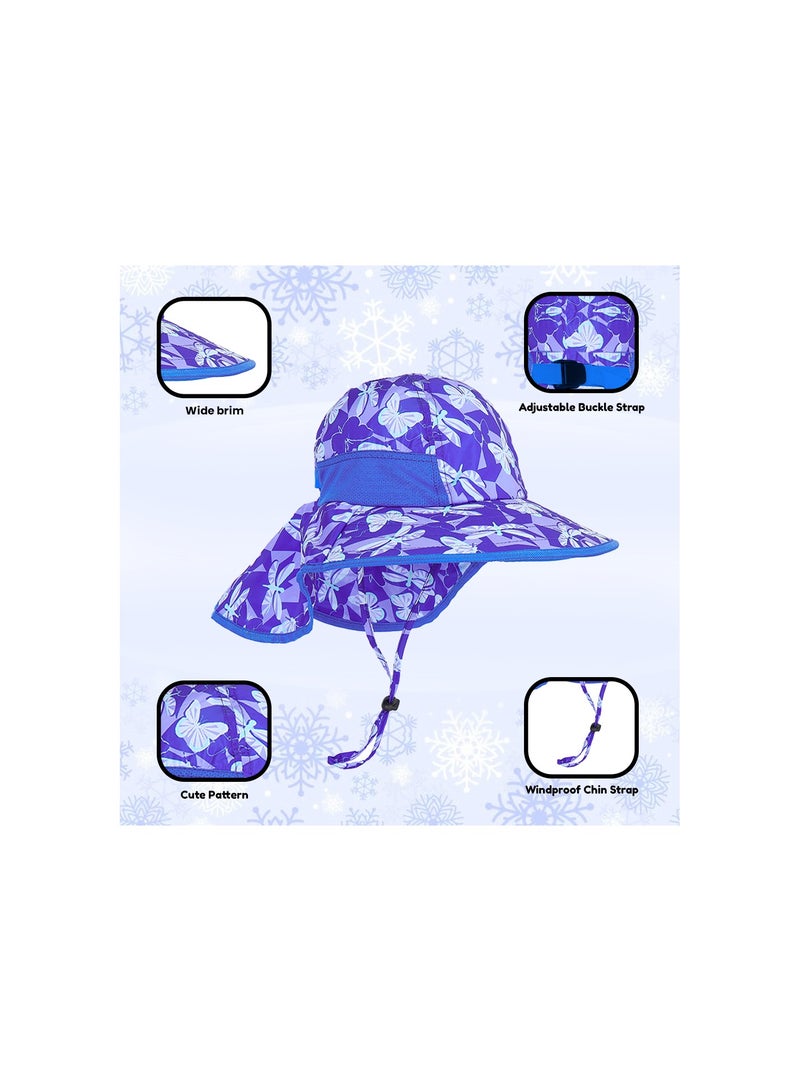 NENOUSH Bucket Hat For Boys - Kids Bucket Hat with Neck Flap Adjustable - Sun Protection Hat - Perfect for Beach - Pool - Travel - Hiking and Camping  - Image 3