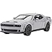 ERBADIHAGO Toy Car Compatible for Challenger Hellcat 132 Alloy Model Car with Light and Sound Collectible Model Cars Pull Back Toy Vehicles for Boys Children Age 3 Year Old Gray - Image 2