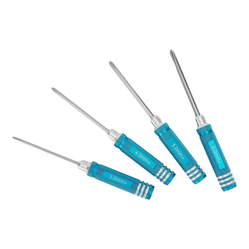 Titanium Plated 4 Piece Screwdriver Set With 3 4 5 6mm Hex Wrench Drivers - Image 3