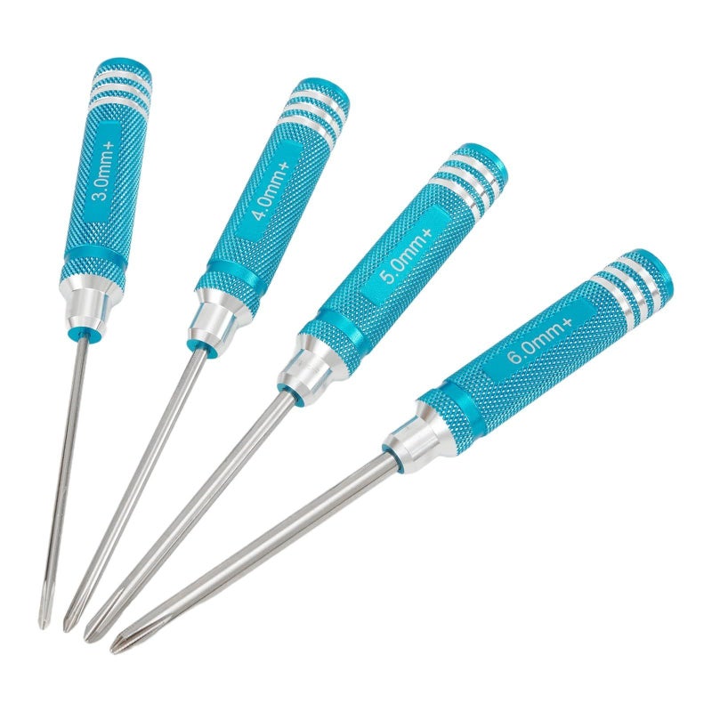 Titanium Plated 4 Piece Screwdriver Set With 3 4 5 6mm Hex Wrench Drivers - Image 2