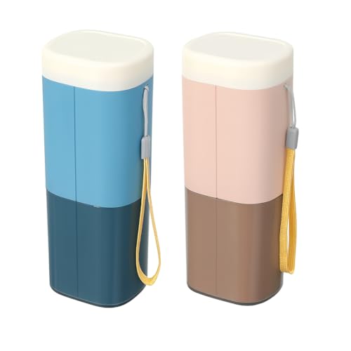 Shopiable Store Plastic Travel Toothbrush Case Multifunctional Toothpaste Container Portable Business Trips Wash Cup Holder Organizer Towel Storage Box For Traveling,Camping,Business Trip School(2) - Image 1