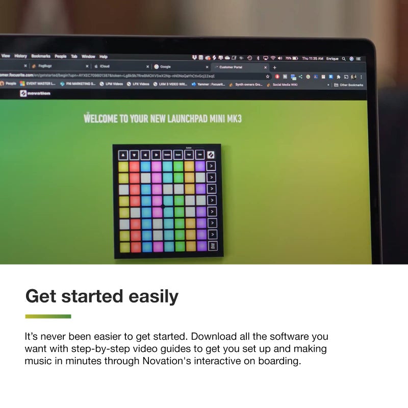 Novation Launchpad Mini [MK3] â€” Portable MIDI 64-Pad, USB Grid Controller for Ableton Live and Logic Pro Performances - Image 4