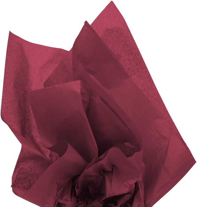 JAM Paper Burgundy Tissue Paper - 10 Sheets Pack for Halloween and Gifting - Image 1
