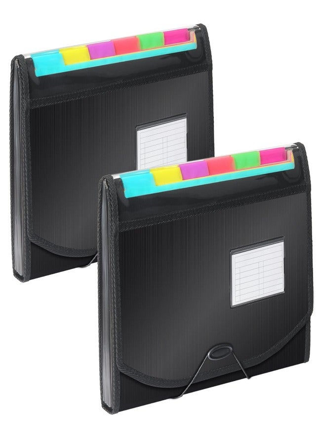 H4D Accordian File Organizer, 13 Pocket Expanding File Folder with Labels for Documents, Letter Size, 2 Packs - Image 1