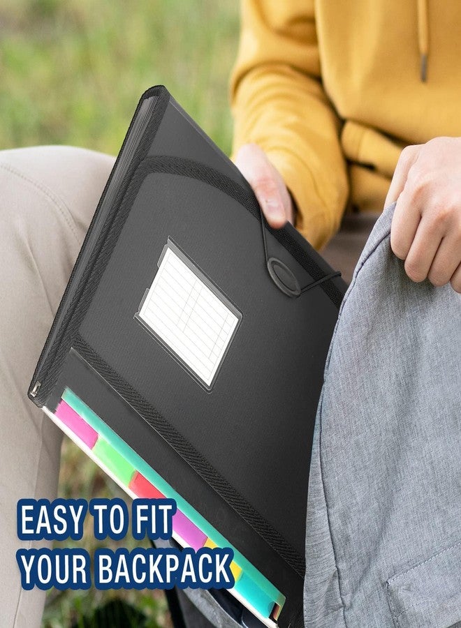 H4D Accordian File Organizer, 13 Pocket Expanding File Folder with Labels for Documents, Letter Size, 2 Packs - Image 5